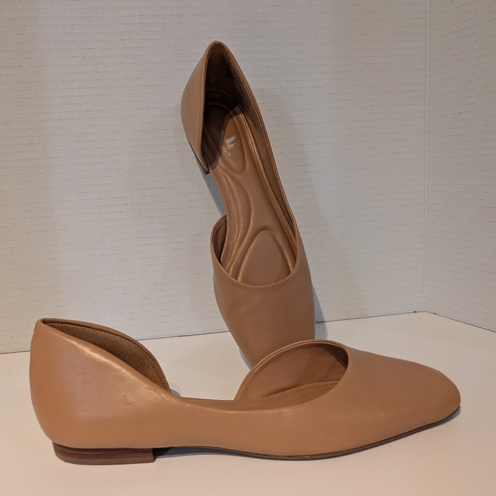 Antonio Melani Tan Flats Leather Sz. 7 1/2 - Picture 4 of 12